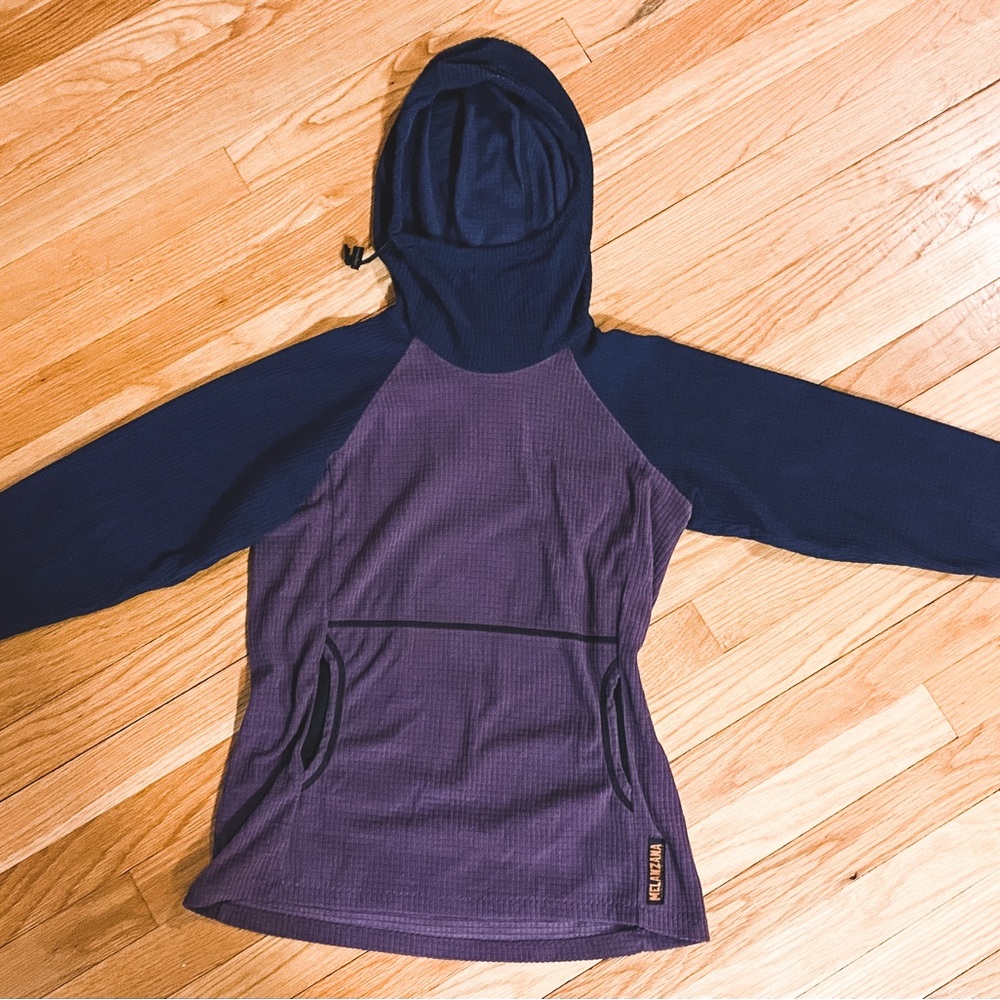 Melanzana Microgrid Hoodie XS Lupine Space Blue